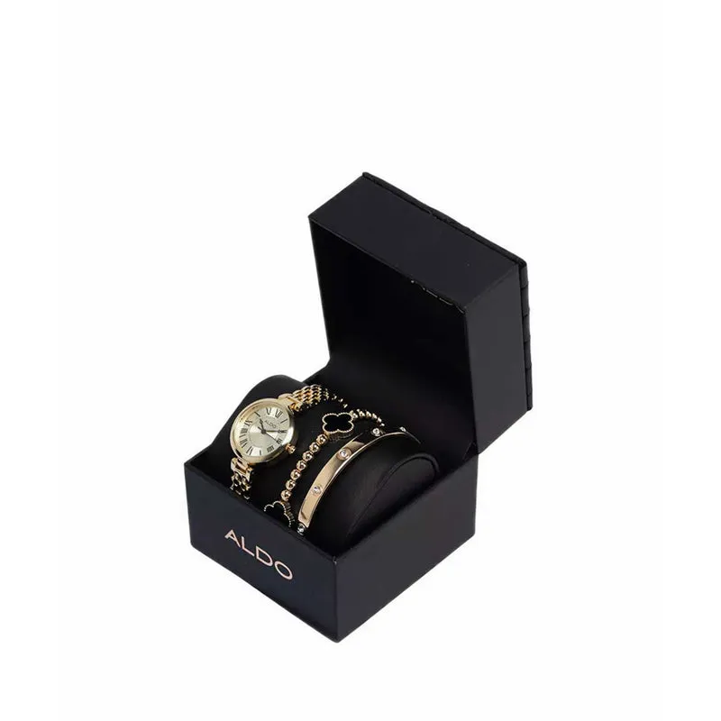 ALDO LANGSIDE WATCH - BLACK/GOLD MULTI