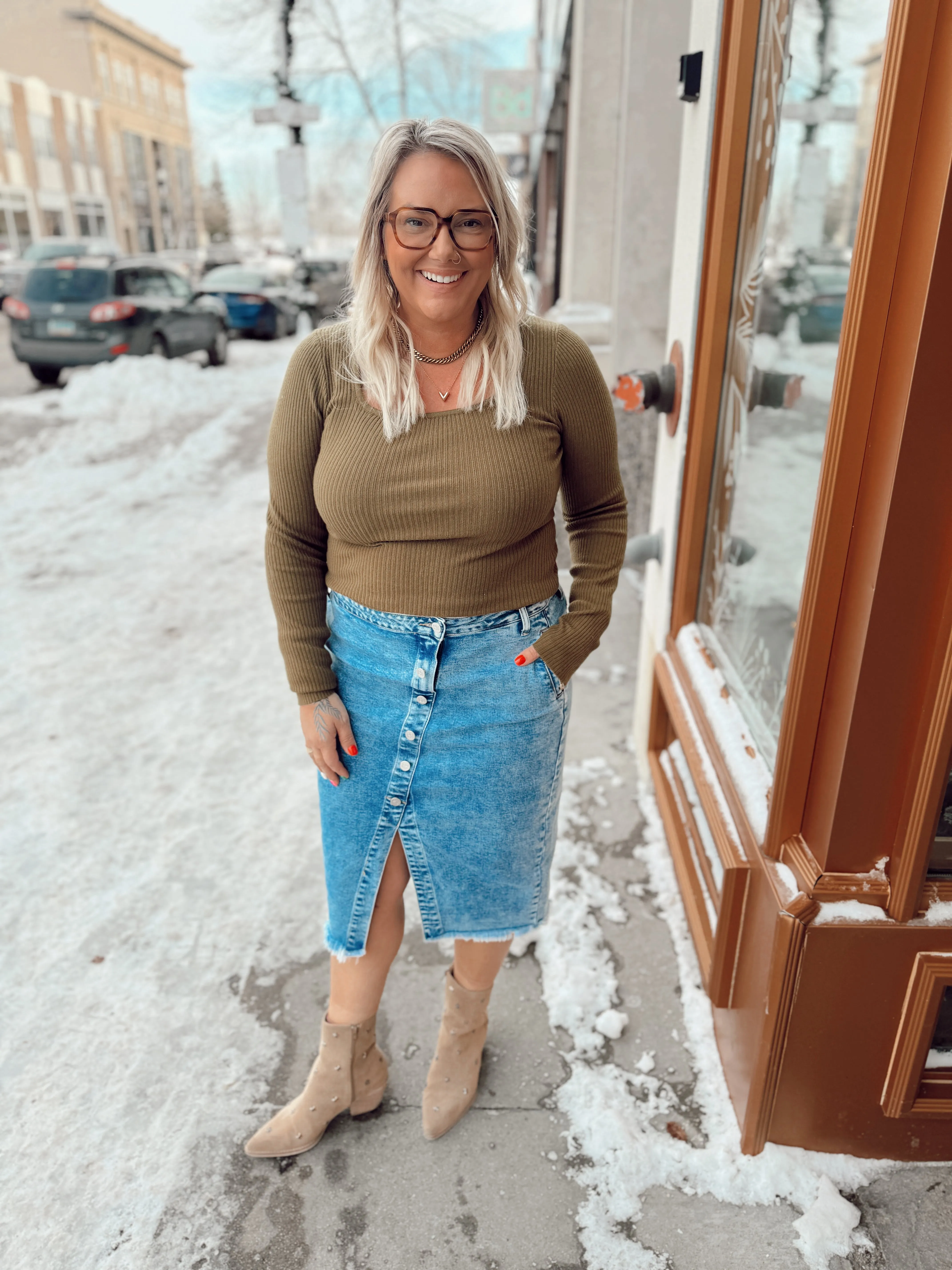 Allie Square Neck Top