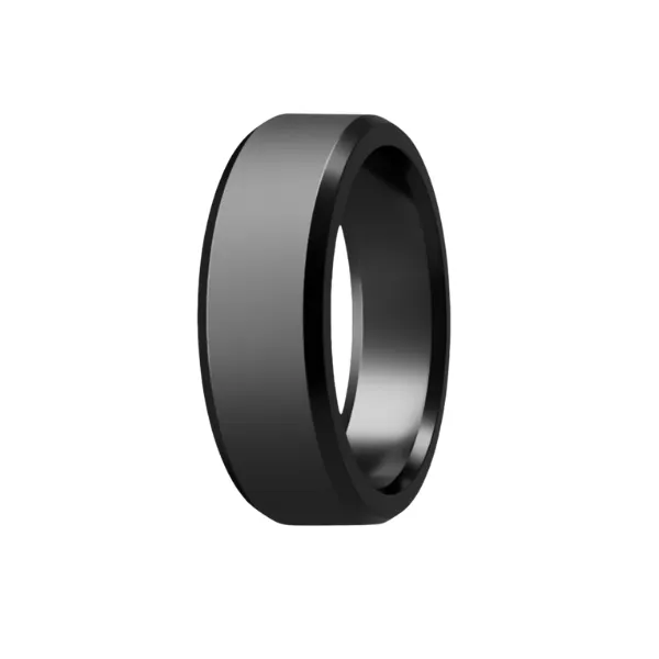 Alternative Metal Band - Bevel Edge Band made of Crushed Black Diamond