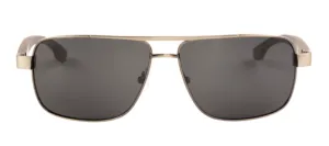Amalfi / Metal x Wood Sunglasses / Silver / Polarized Lenses