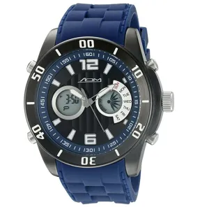 American Design Machine Men's ADS 4003 BLU New York Analog-Digital Display Japanese Quartz Blue Watch