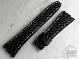 AP Bands 100% Genuine Carbon Fiber Strap For Audemars Piguet Royal Oak 15300 15400 26320 26300