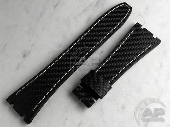 AP Bands 100% Genuine Carbon Fiber Strap For Audemars Piguet Royal Oak 15300 15400 26320 26300