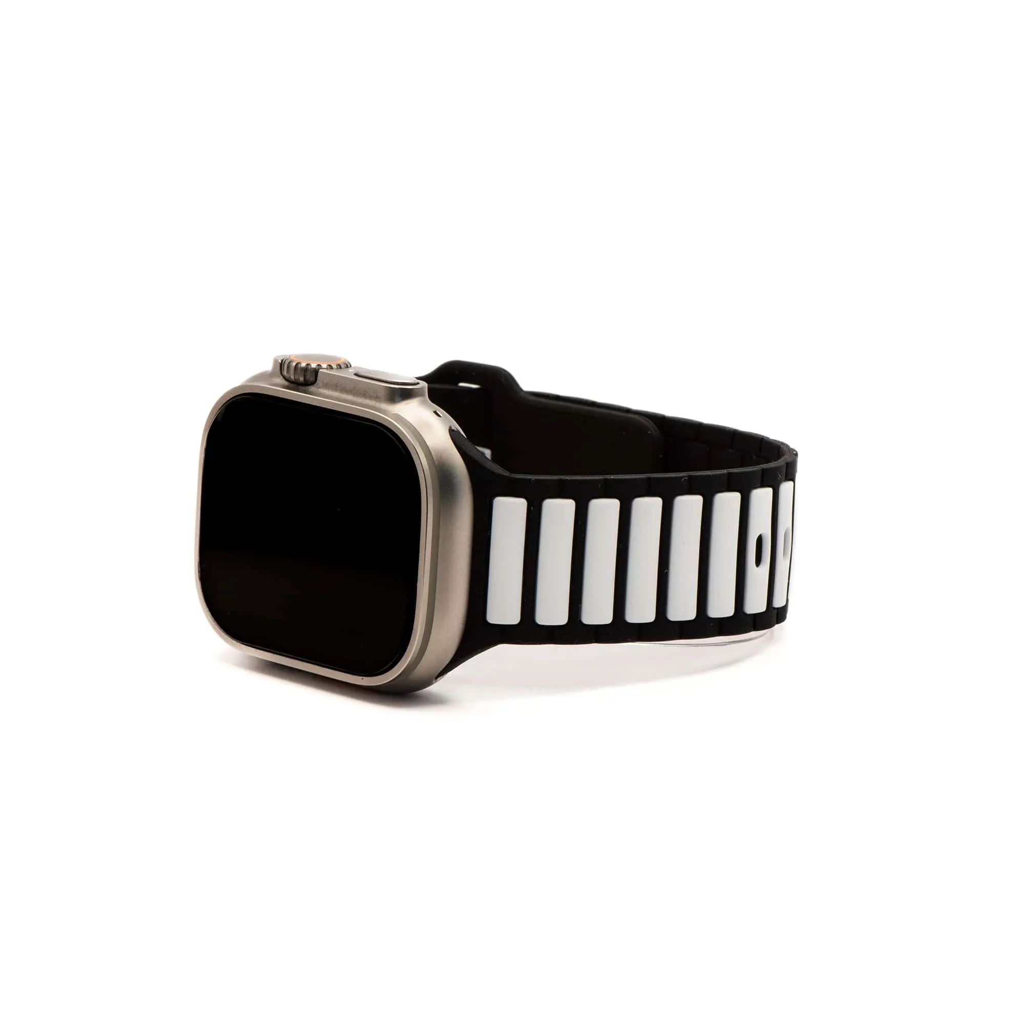 Apple Band - Silicone Ripple - Black & White