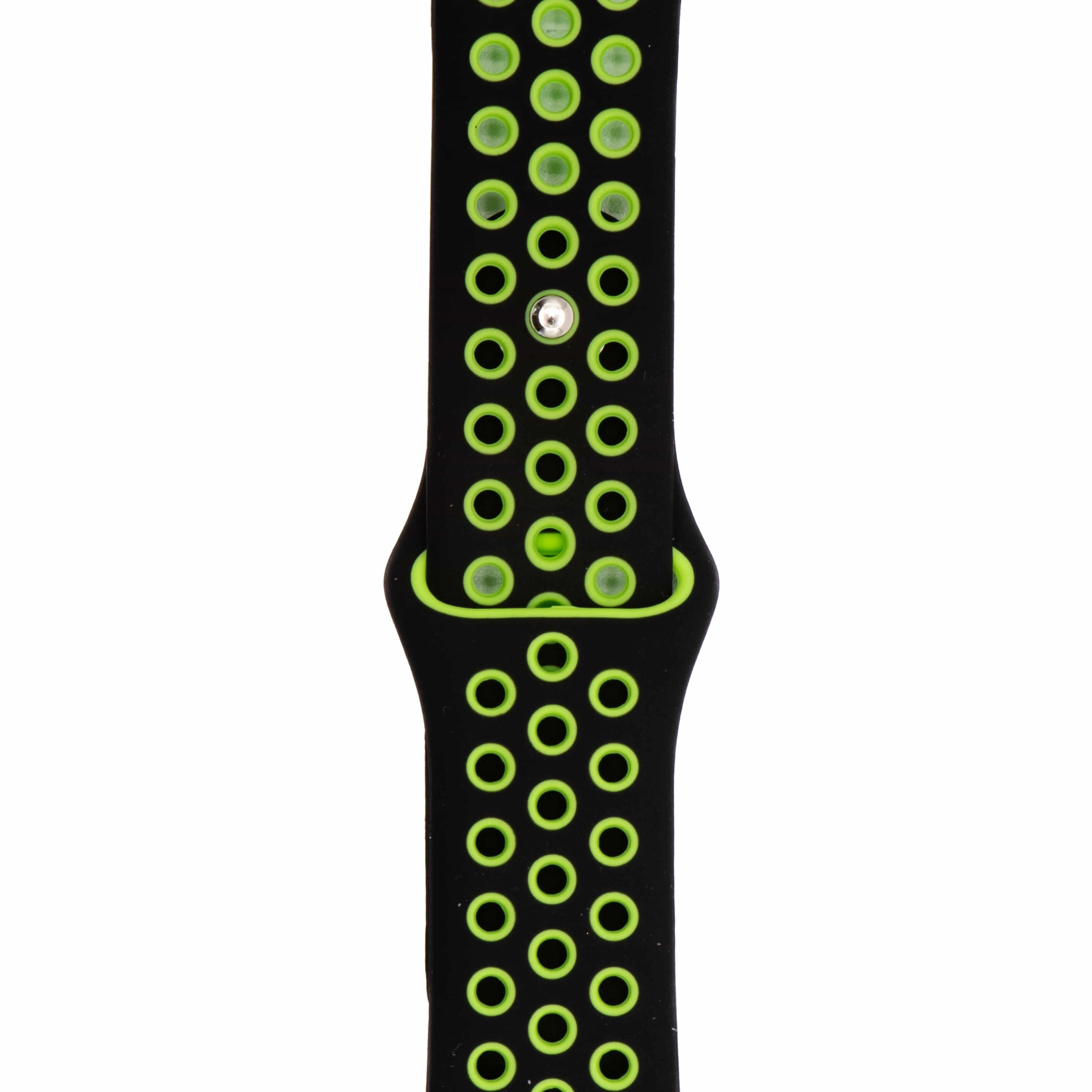 Apple Band Silicone Sport - Black-Lime