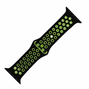 Apple Band Silicone Sport - Black-Lime