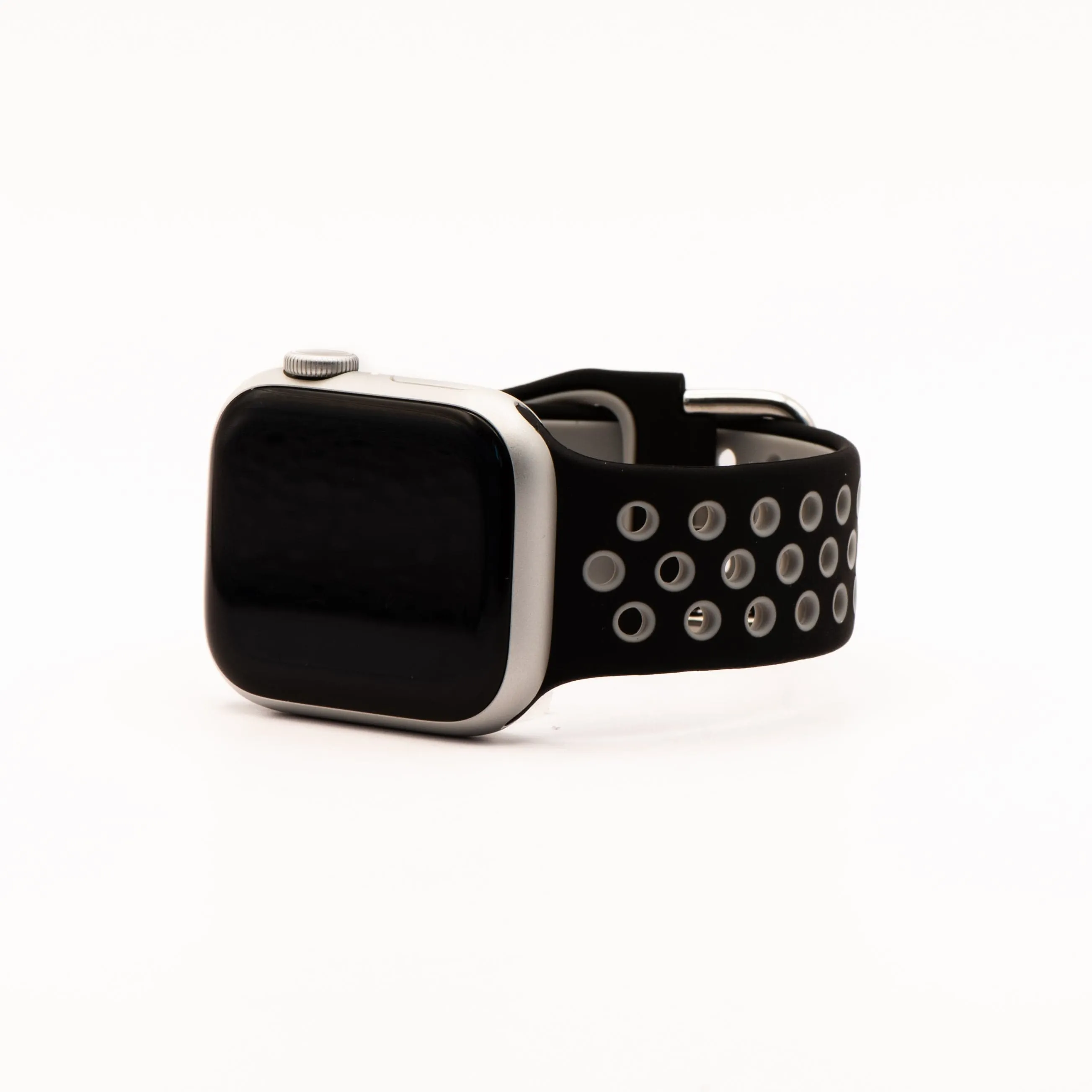 Apple Band - Silicone Sport Buckle - Black & Gray