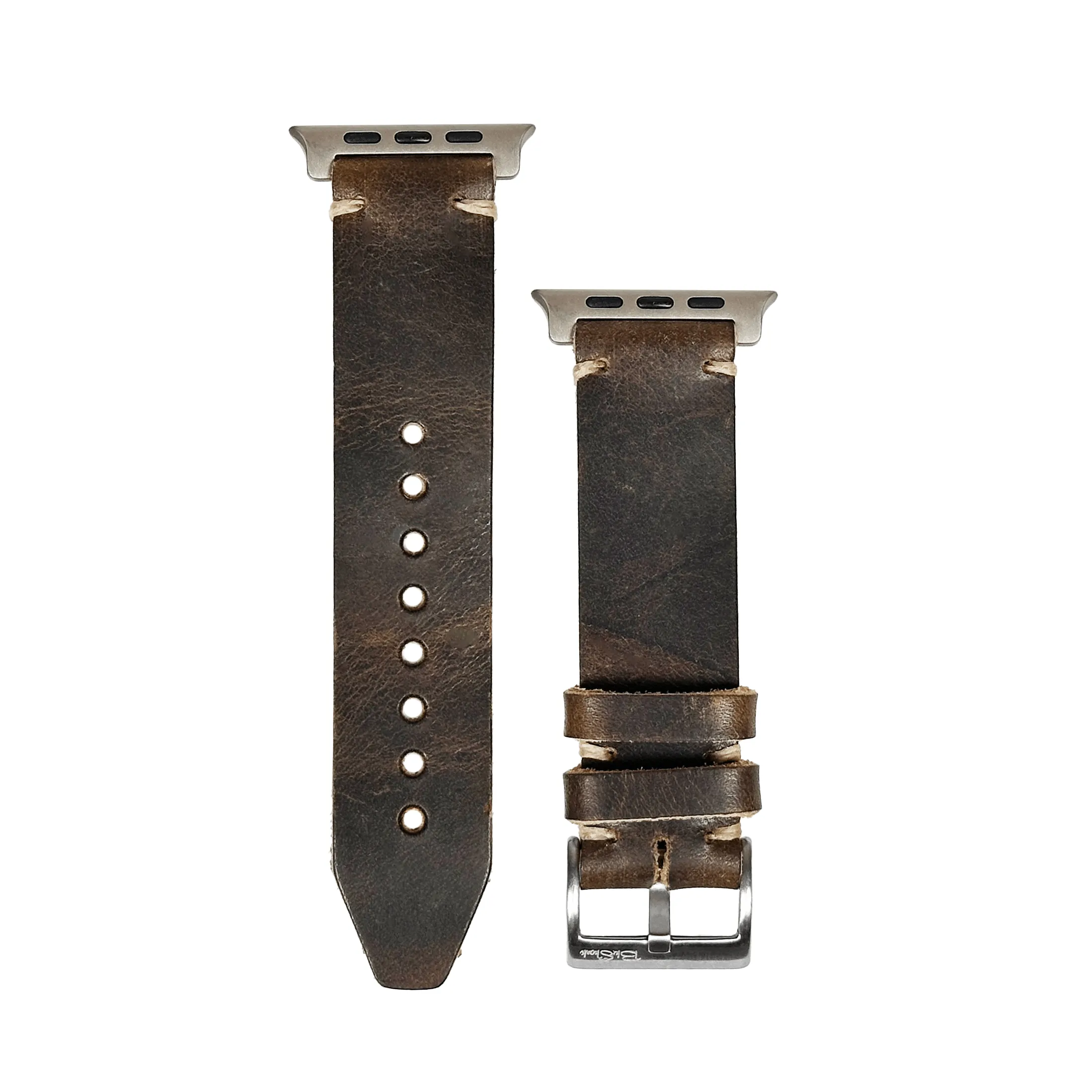 Apple Band ULTRA - Horween Leather Watch Strap – Handmade in USA – Brown Nut