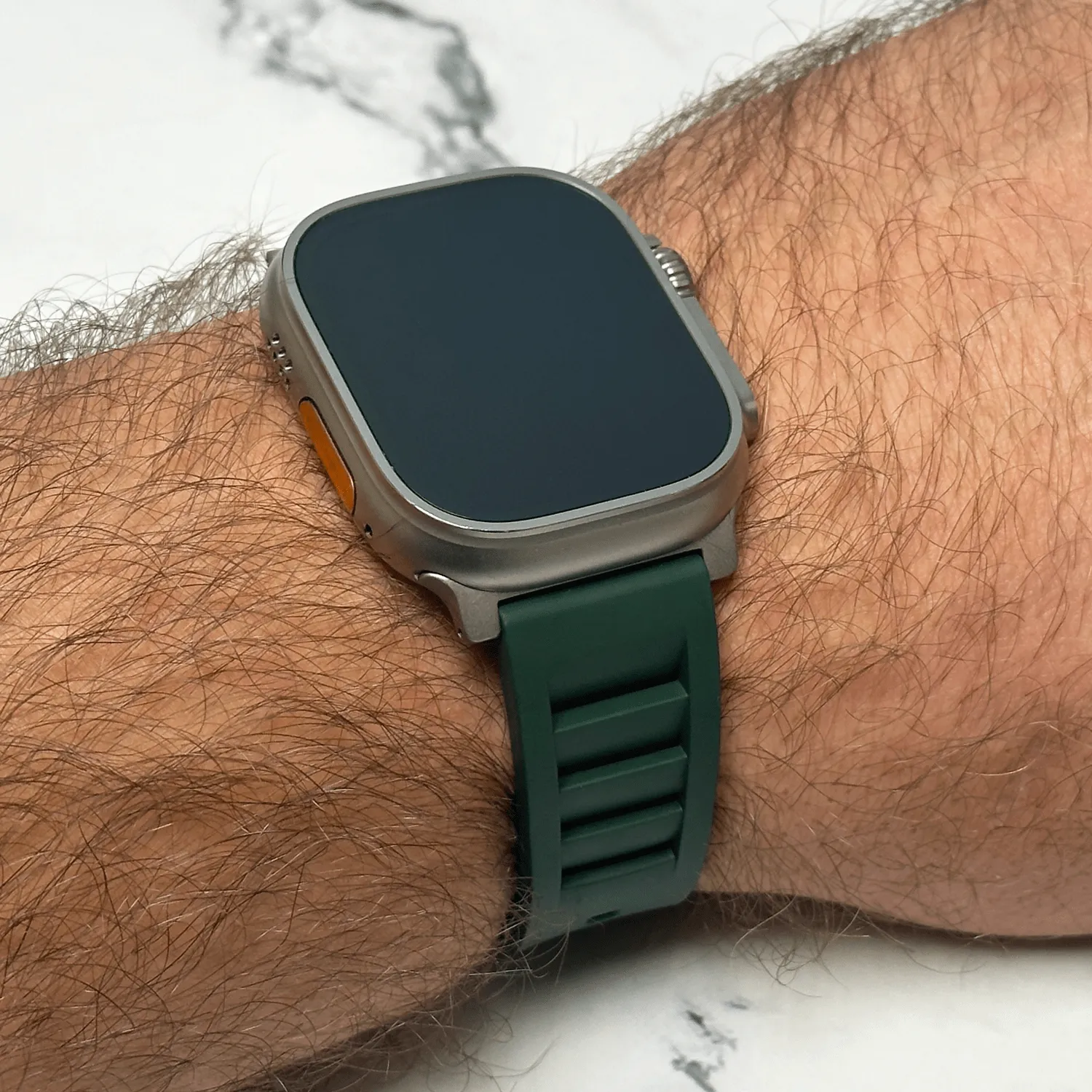 Apple Band ULTRA - Shark Gill Rubber - Green