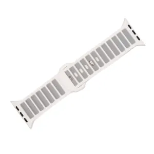 Apple Band ULTRA - Silicone Ripple - White & Gray