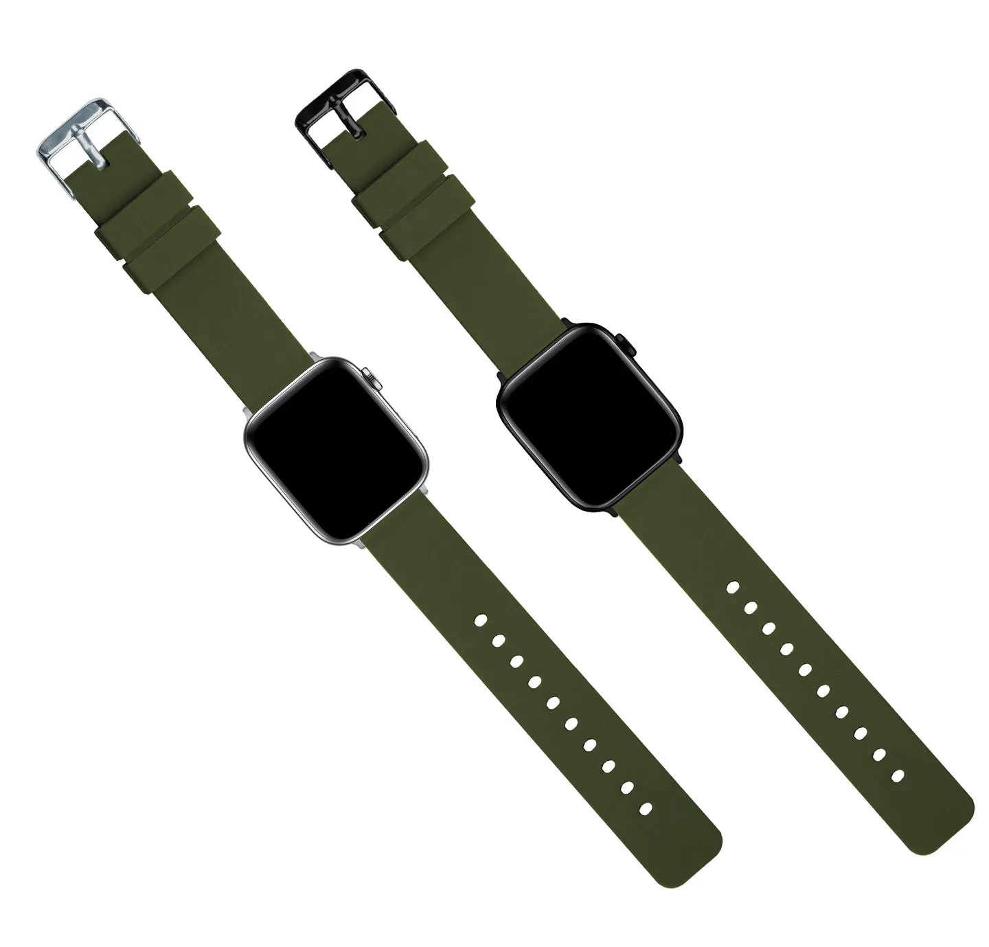 Apple Silicone Army Watch Band (Sale Large Apple Watch)