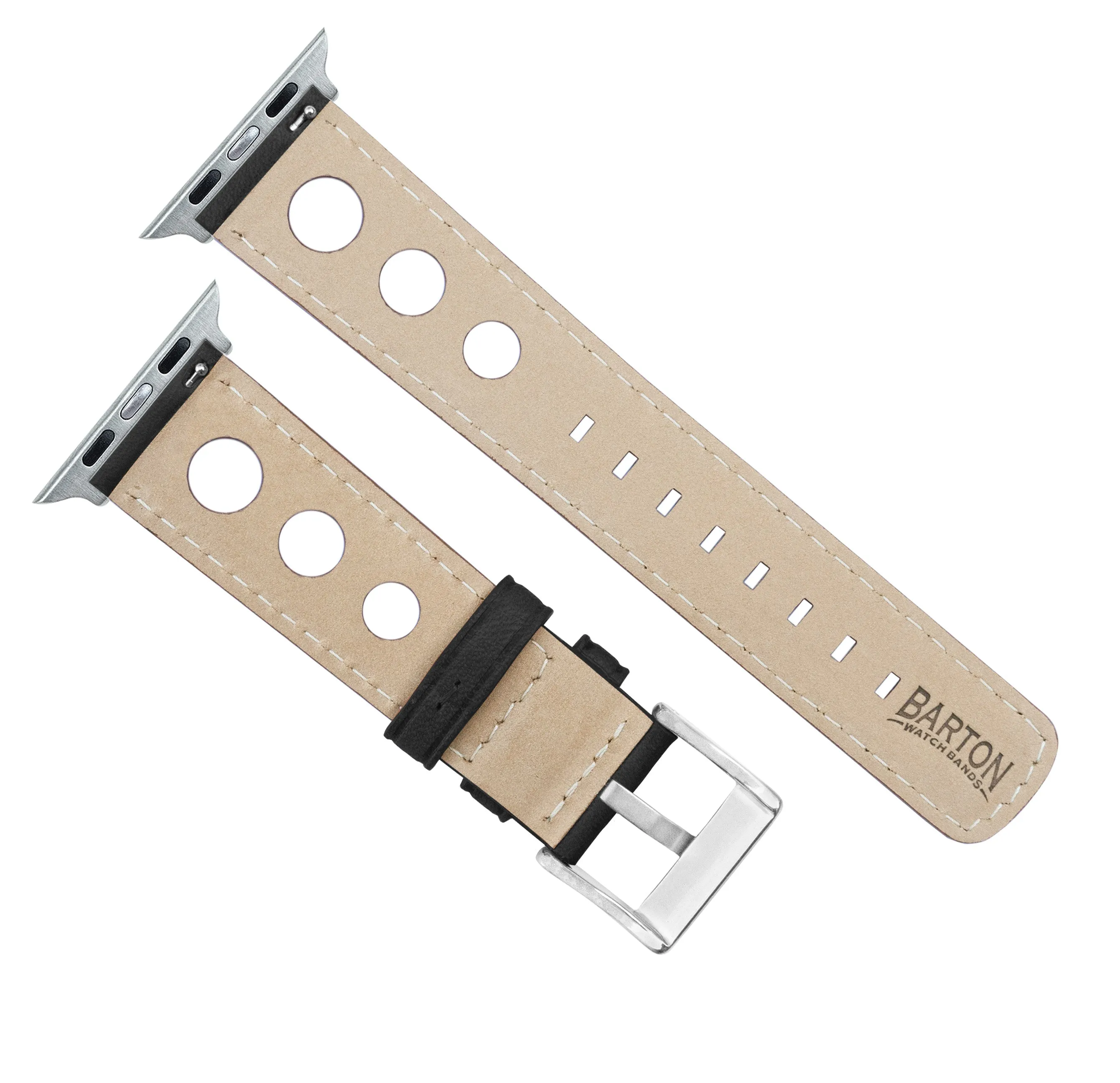 Apple Watch Black Rally Horween  Leather Watch Band