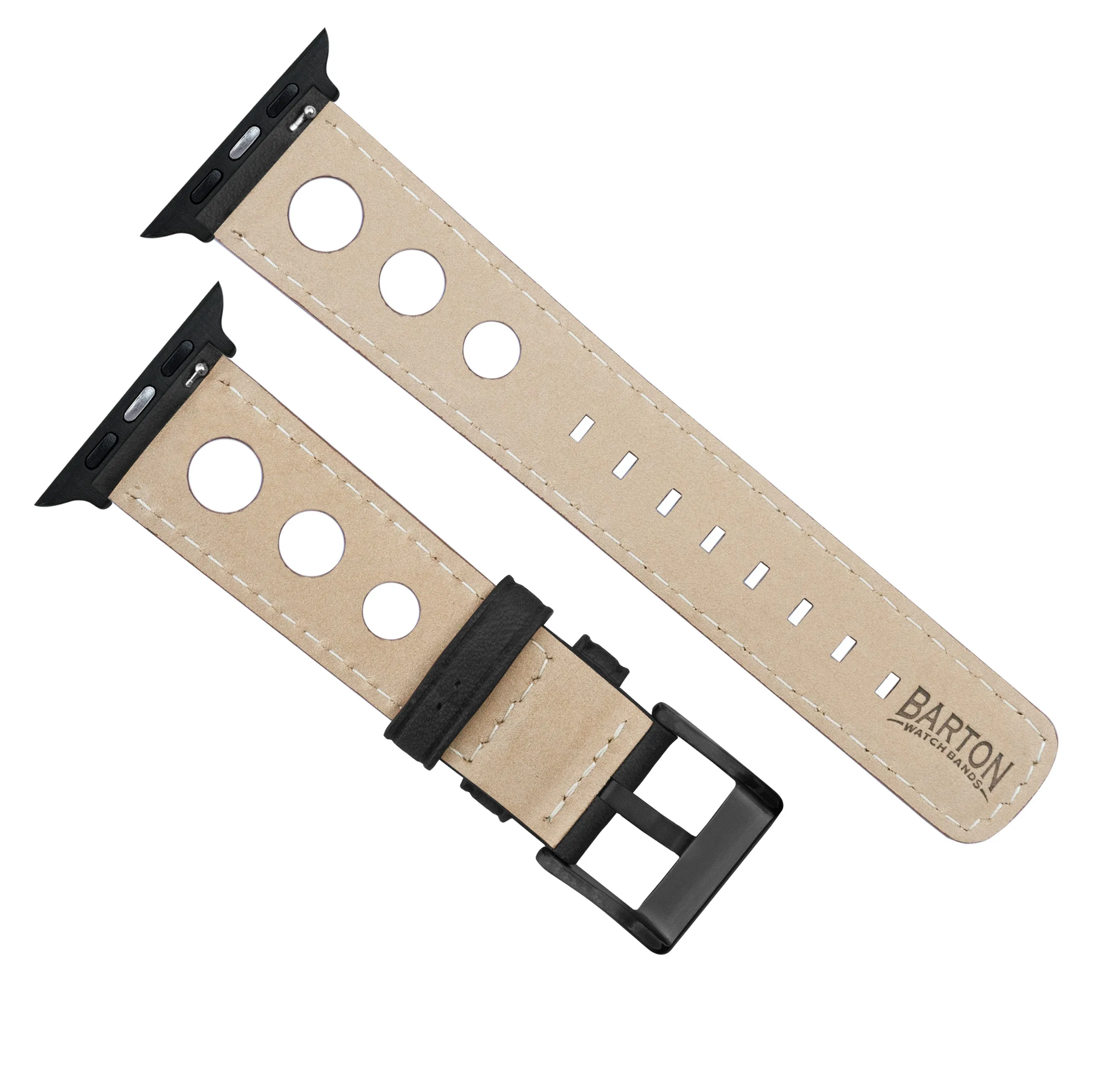 Apple Watch Black Rally Horween  Leather Watch Band