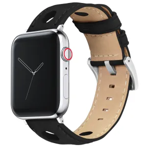 Apple Watch Black Rally Horween  Leather Watch Band