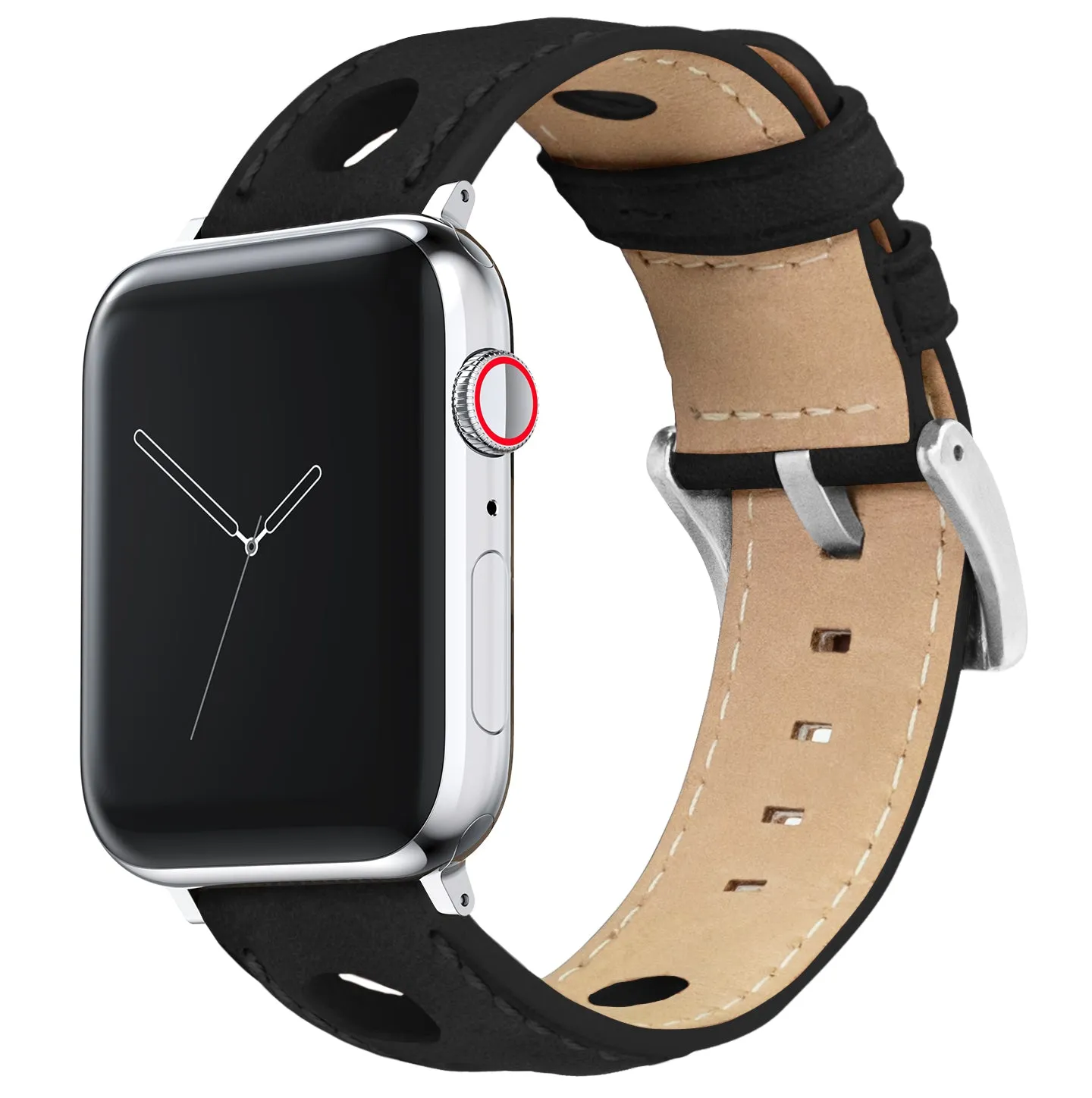 Apple Watch Black Rally Horween  Leather Watch Band