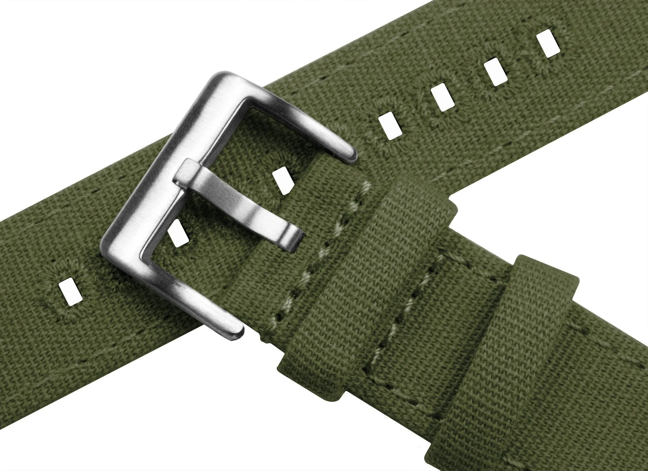 Apple Watch Canvas Army Green Watch Band