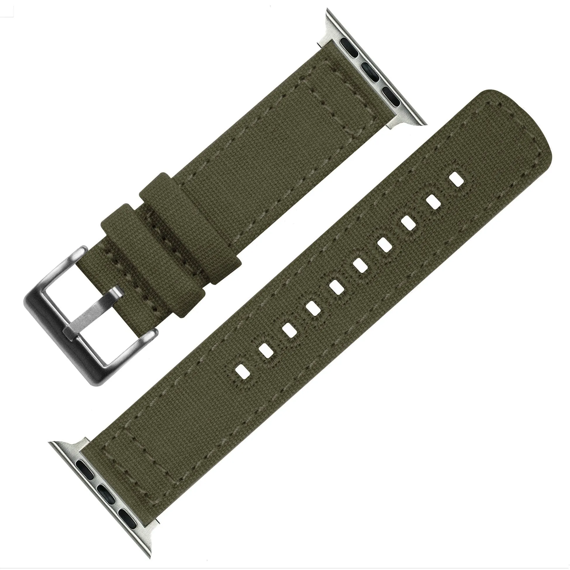 Apple Watch Canvas Army Green Watch Band