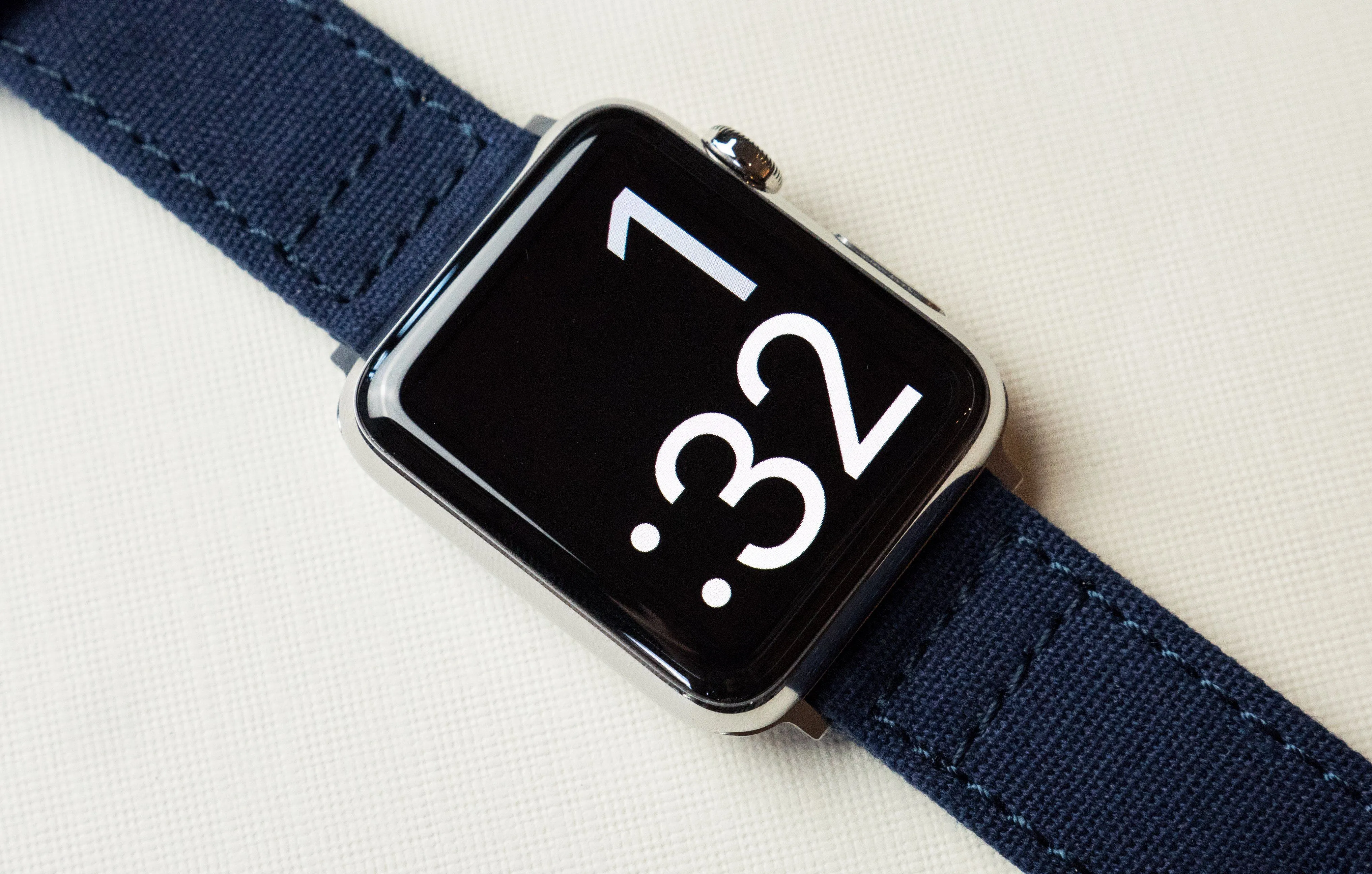 Apple Watch Canvas Navy Blue Watch Band