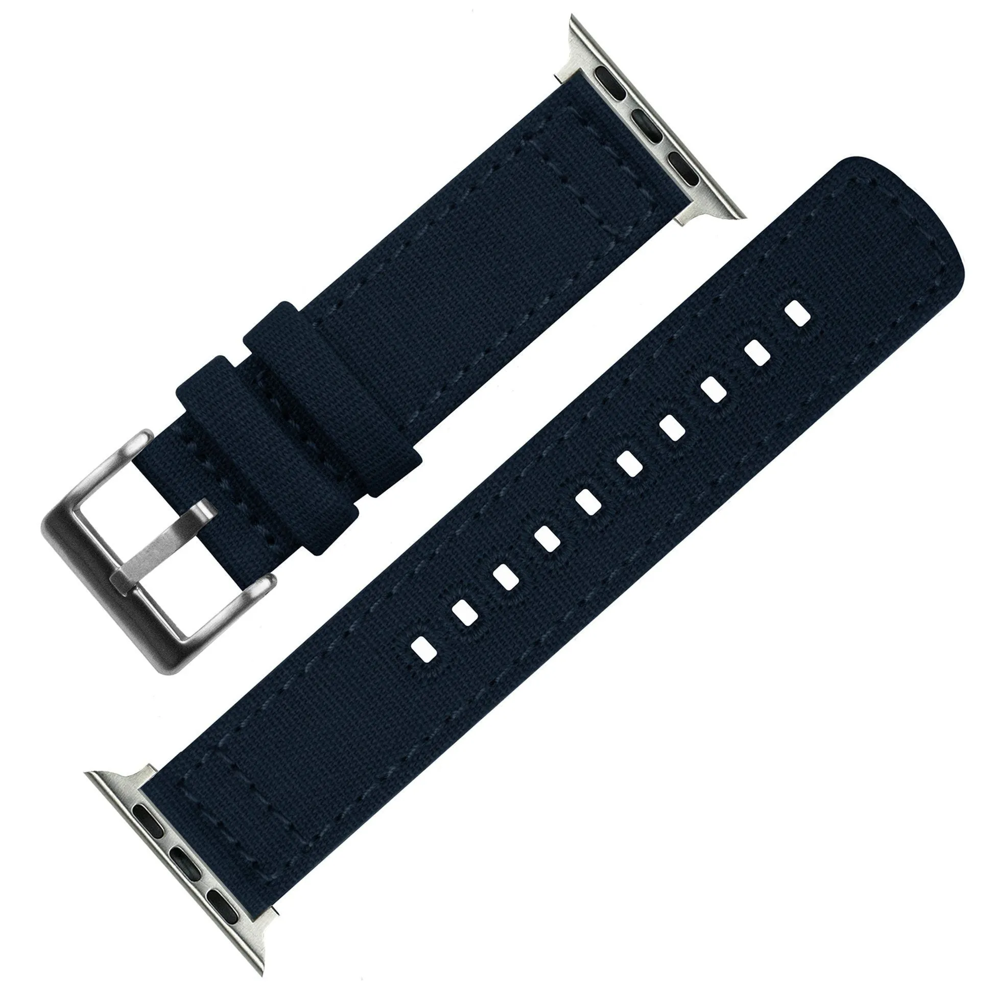 Apple Watch Canvas Navy Blue Watch Band