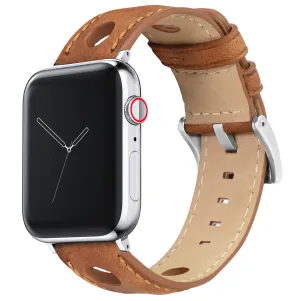 Apple Watch Caramel Brown Rally Horween Leather Watch Band