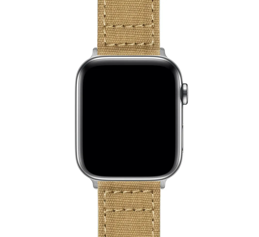 Apple Watch Khaki Canvas Watch Band
