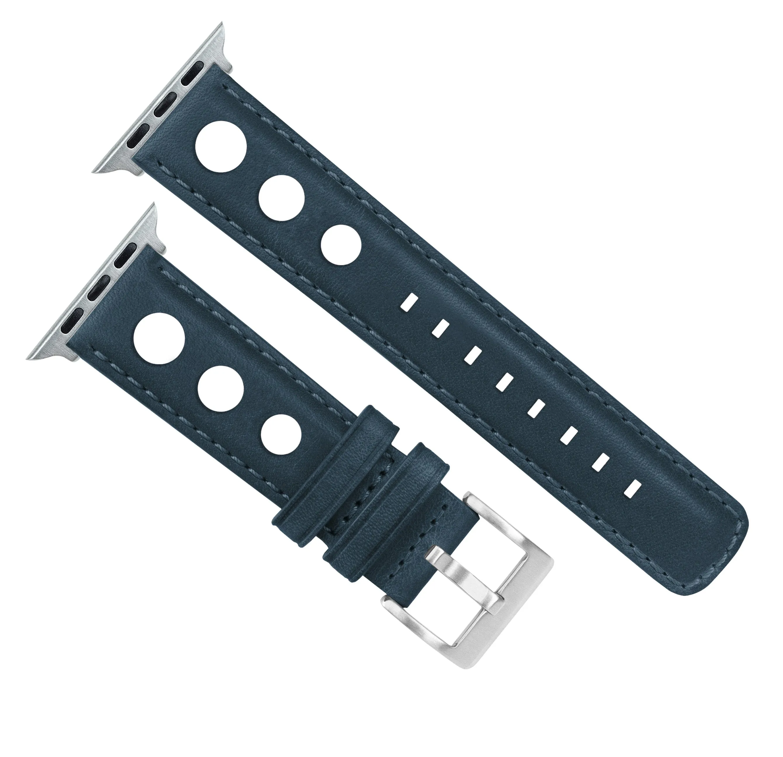 Apple Watch Navy Blue Rally Horween Leather Watch Band