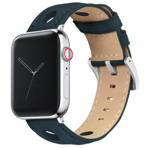Apple Watch Navy Blue Rally Horween Leather Watch Band