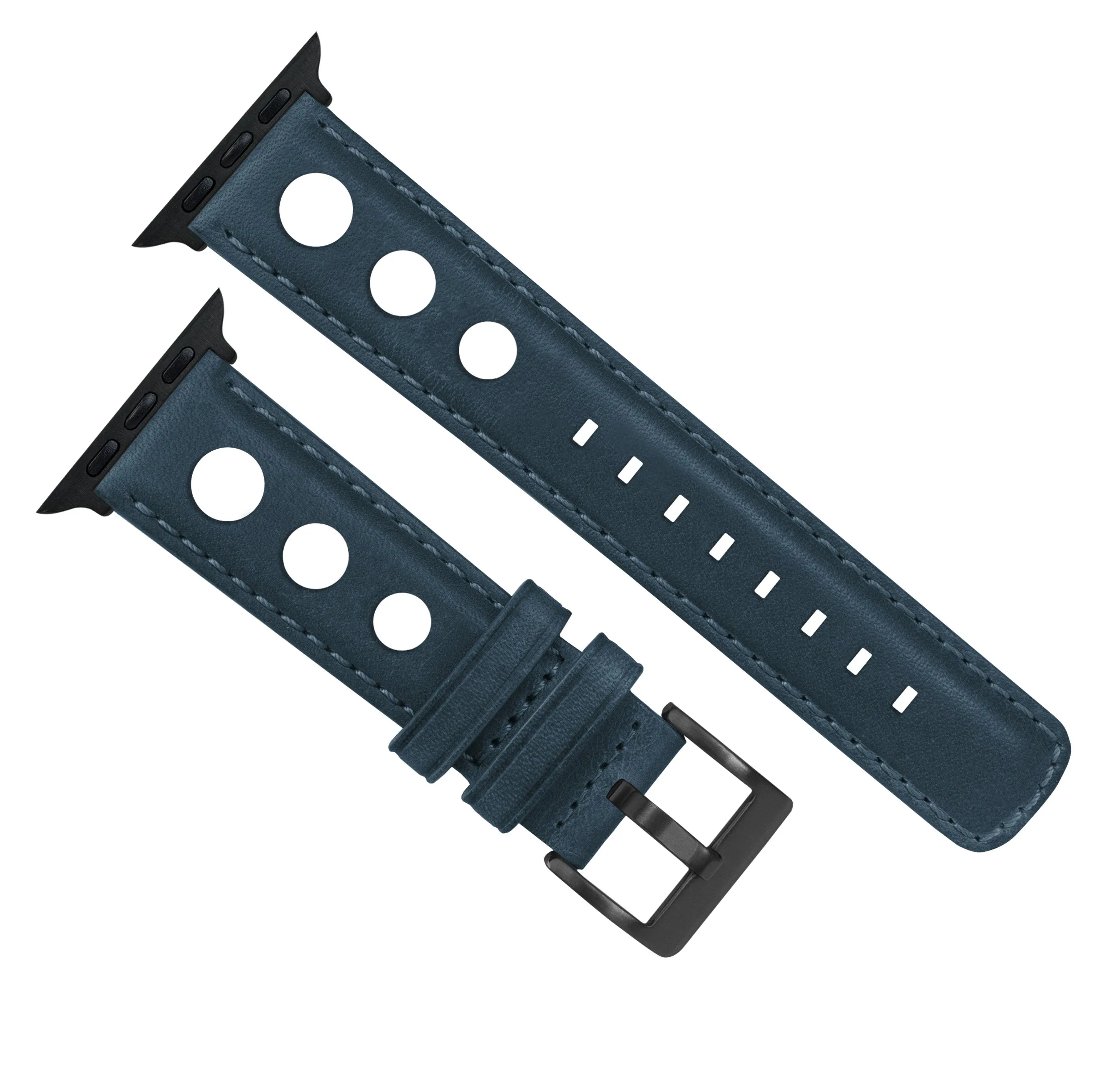 Apple Watch Navy Blue Rally Horween Leather Watch Band