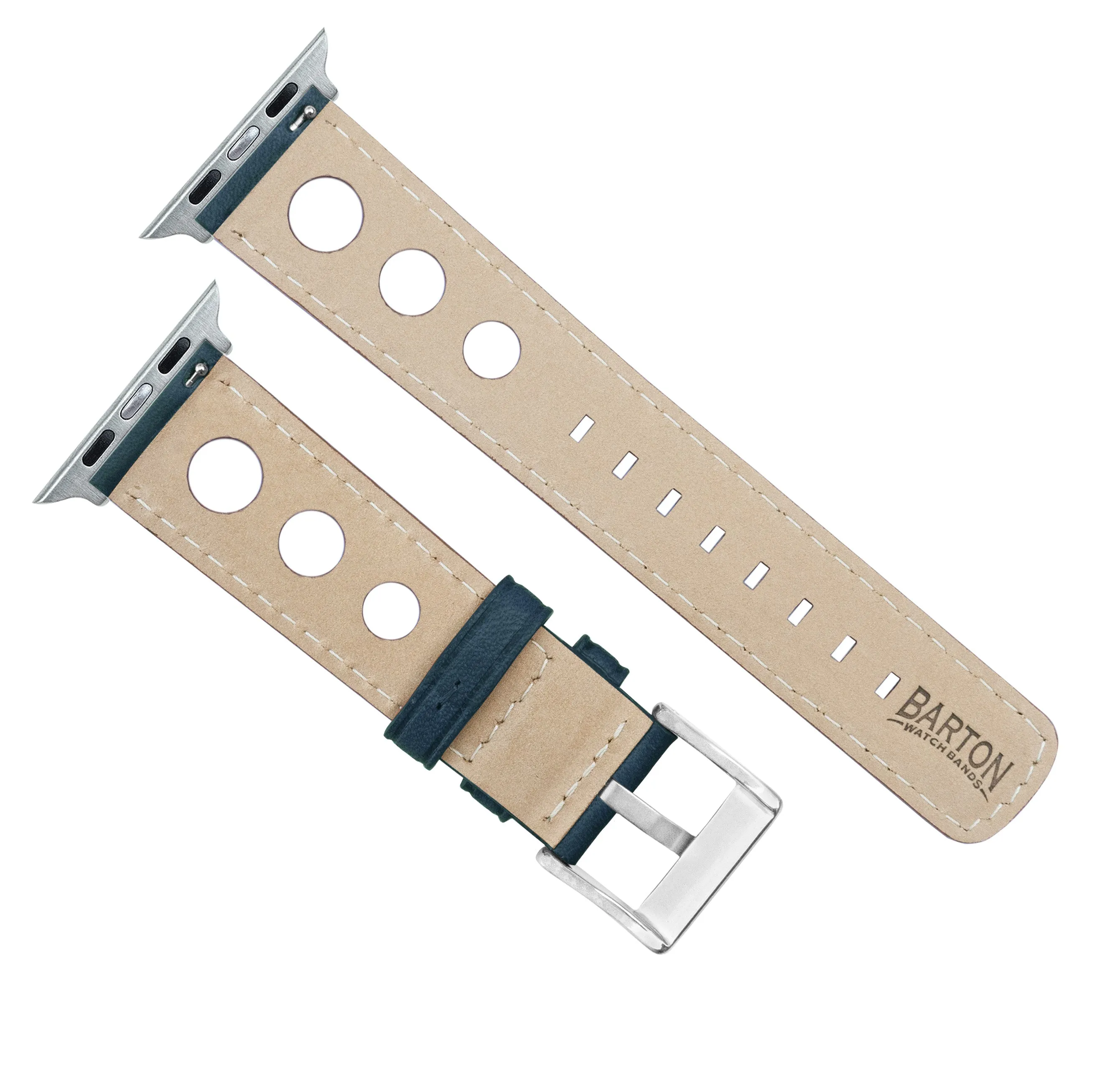 Apple Watch Navy Blue Rally Horween Leather Watch Band