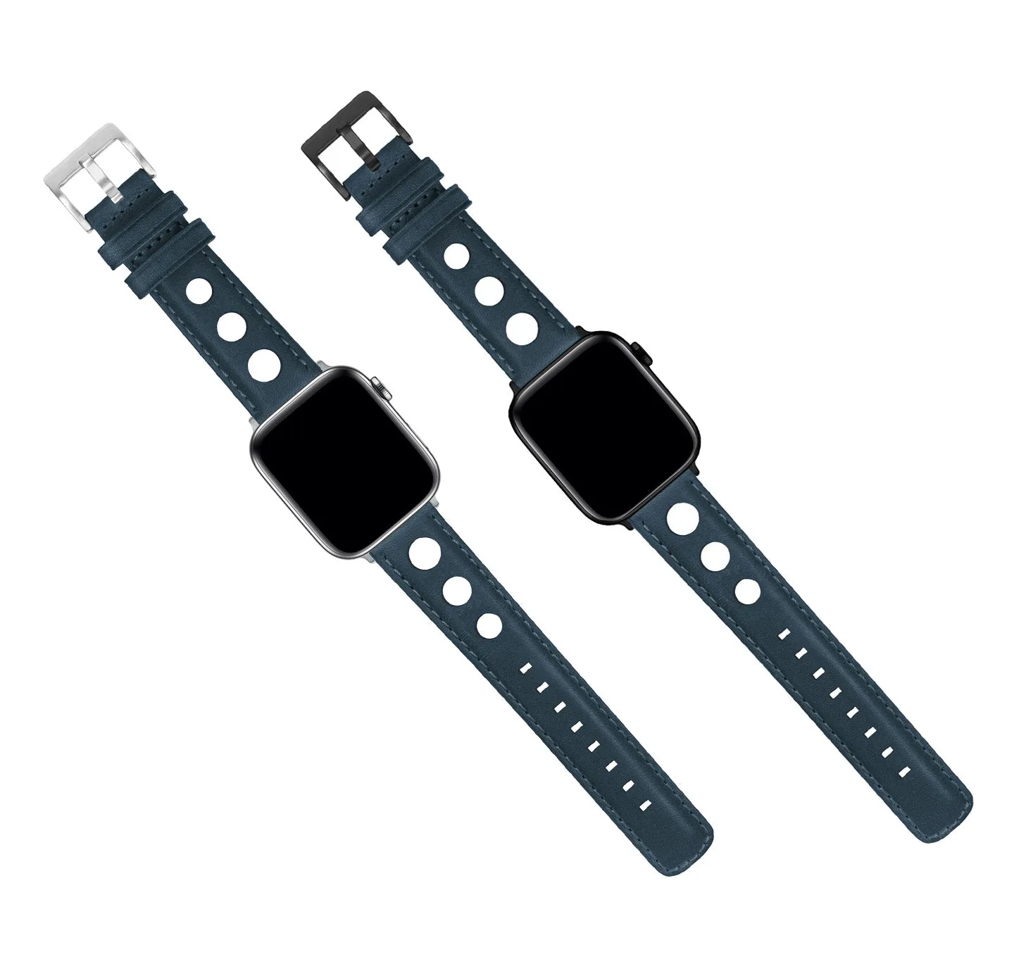 Apple Watch Navy Blue Rally Horween Leather Watch Band