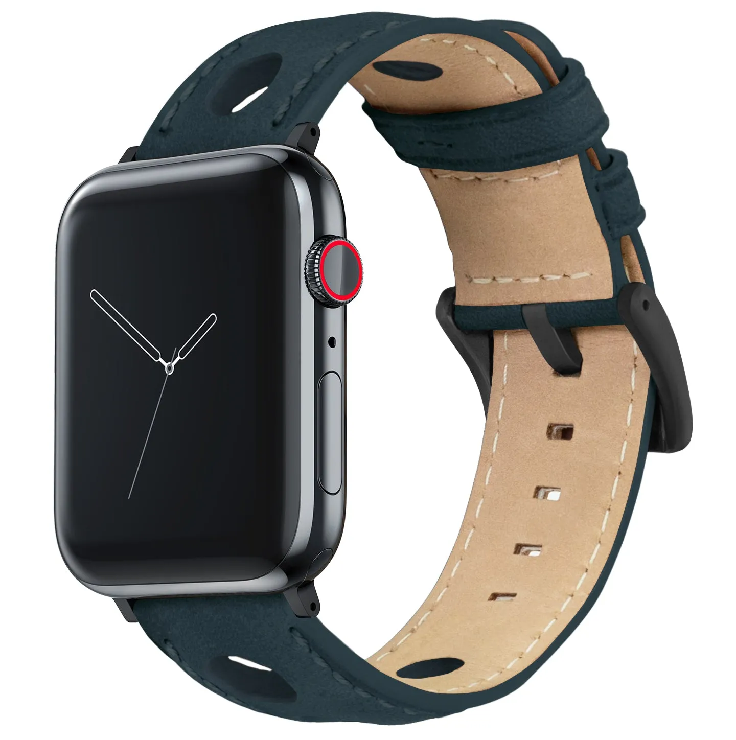 Apple Watch Navy Blue Rally Horween Leather Watch Band