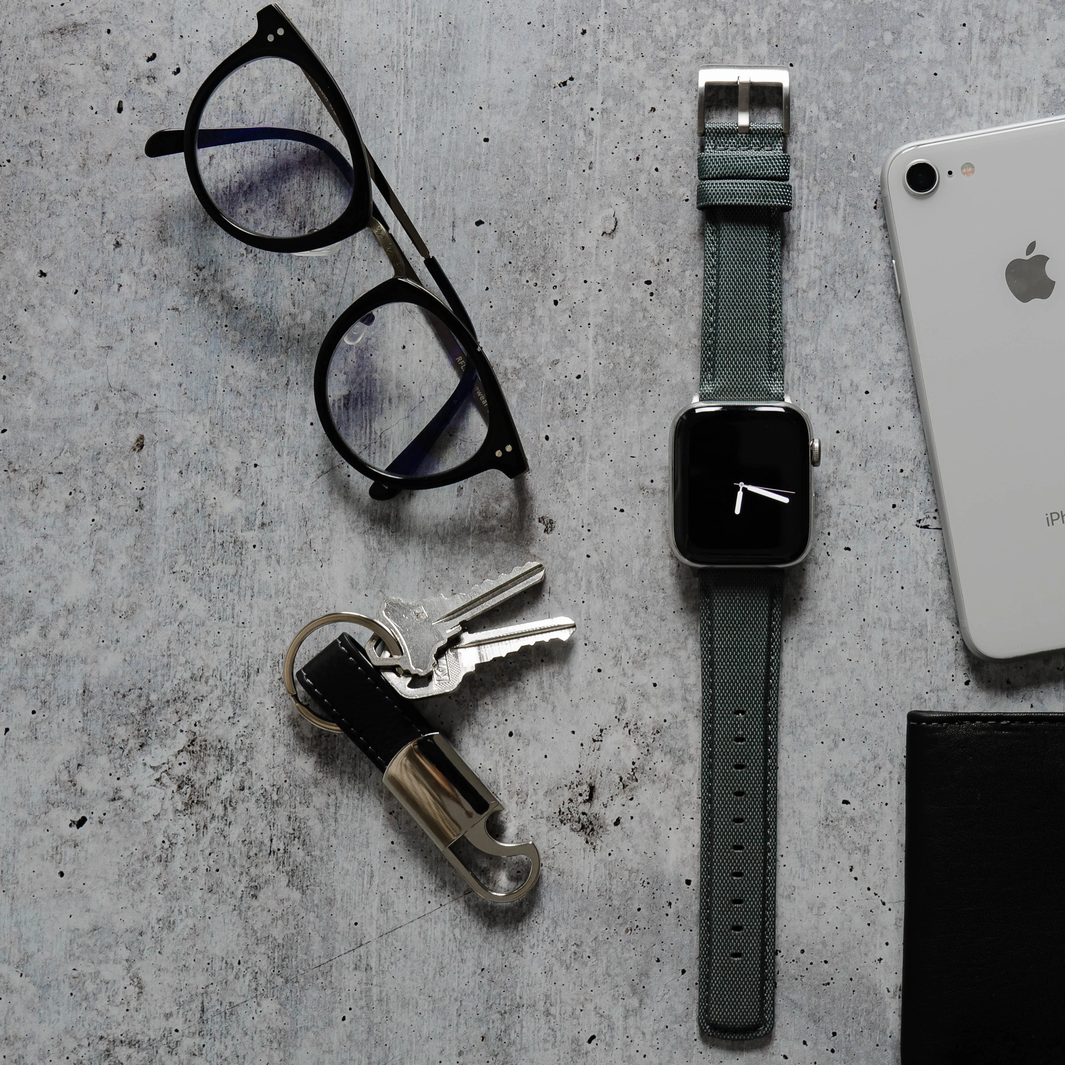 Apple Watch Slate Grey Sailcloth Watch Band