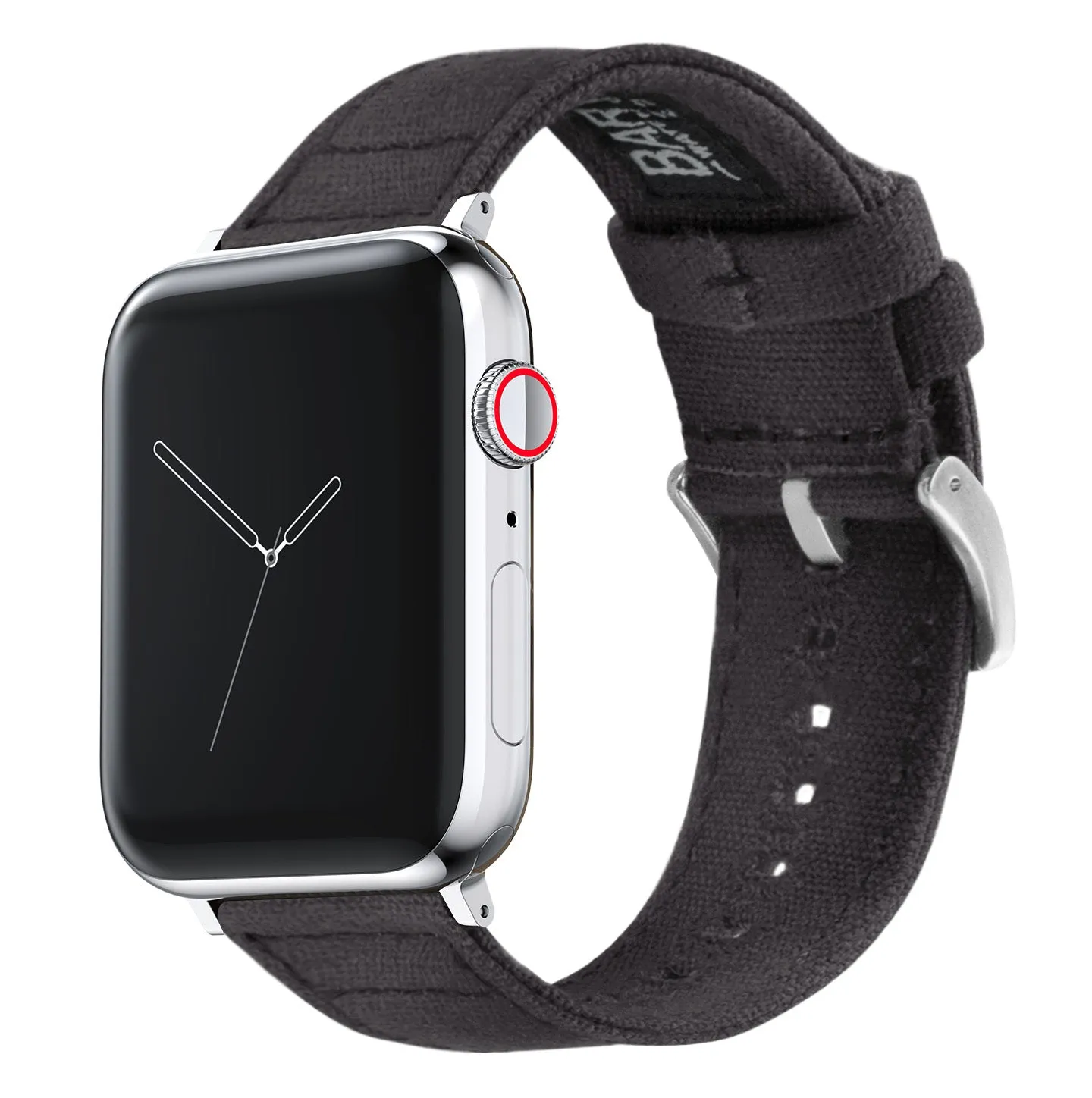 Apple Watch Smoke Grey Canvas Watch Band