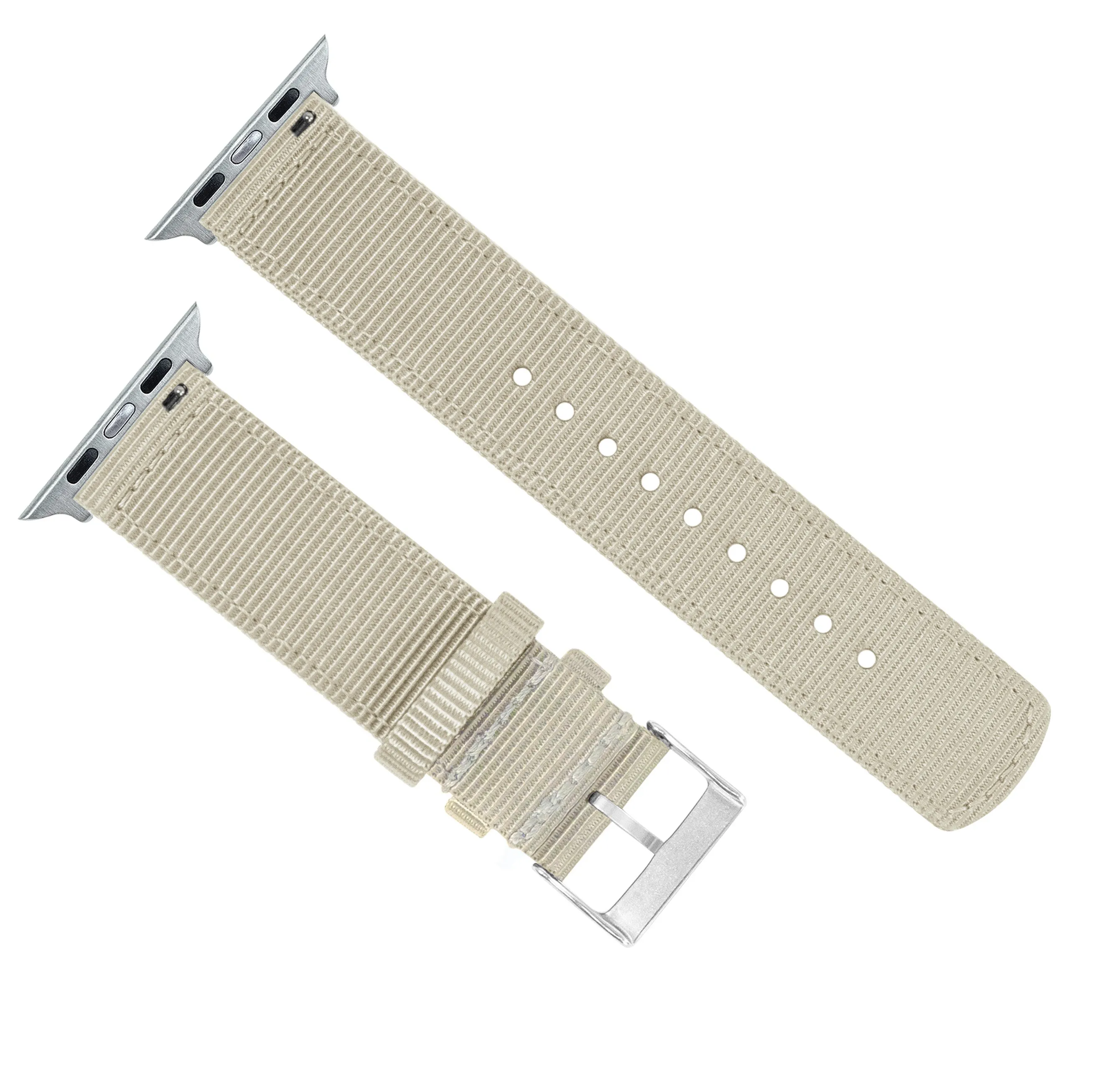 Apple Watch Two Piece NATO® style Khaki Tan Watch Band
