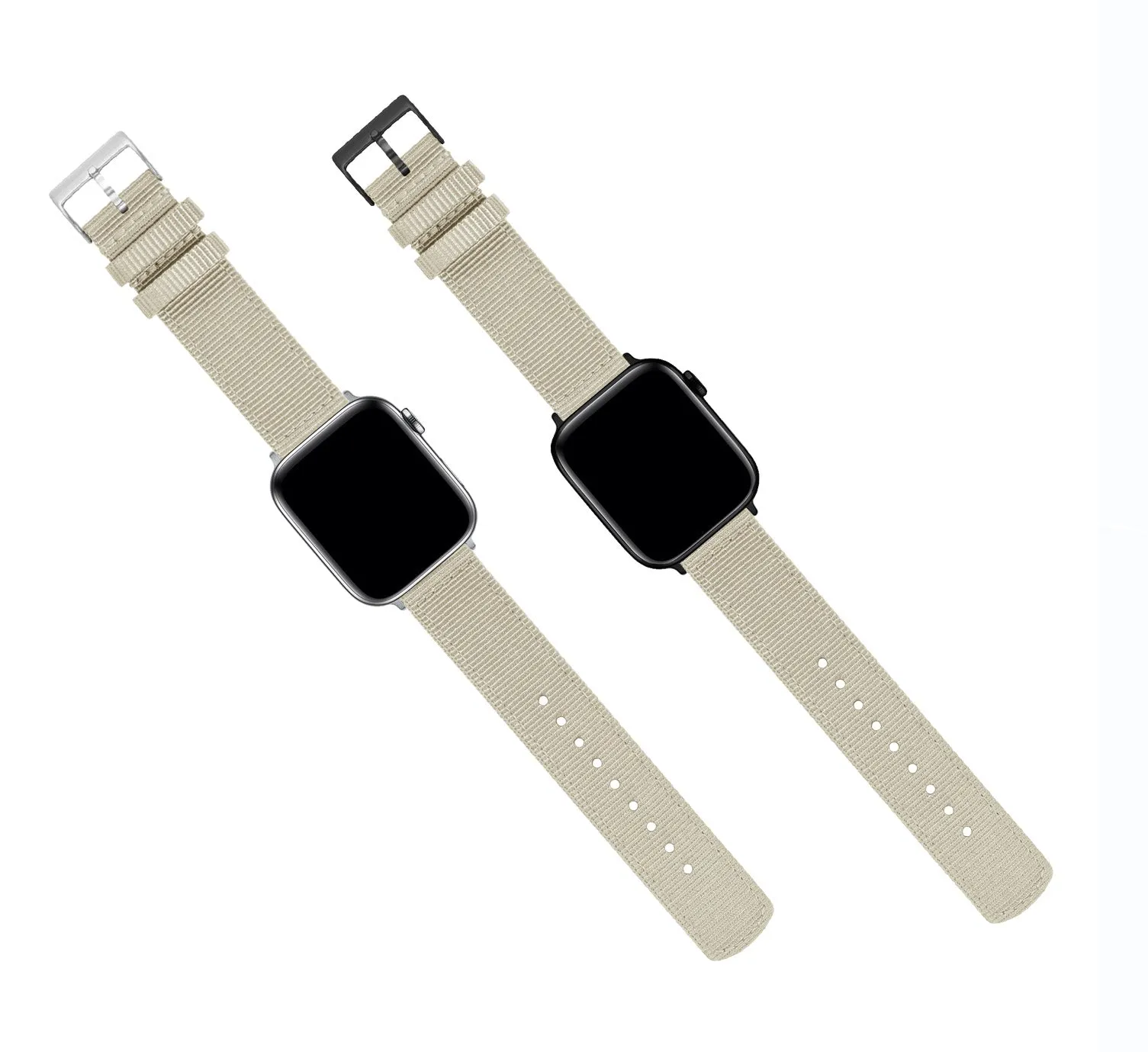 Apple Watch Two Piece NATO® style Khaki Tan Watch Band