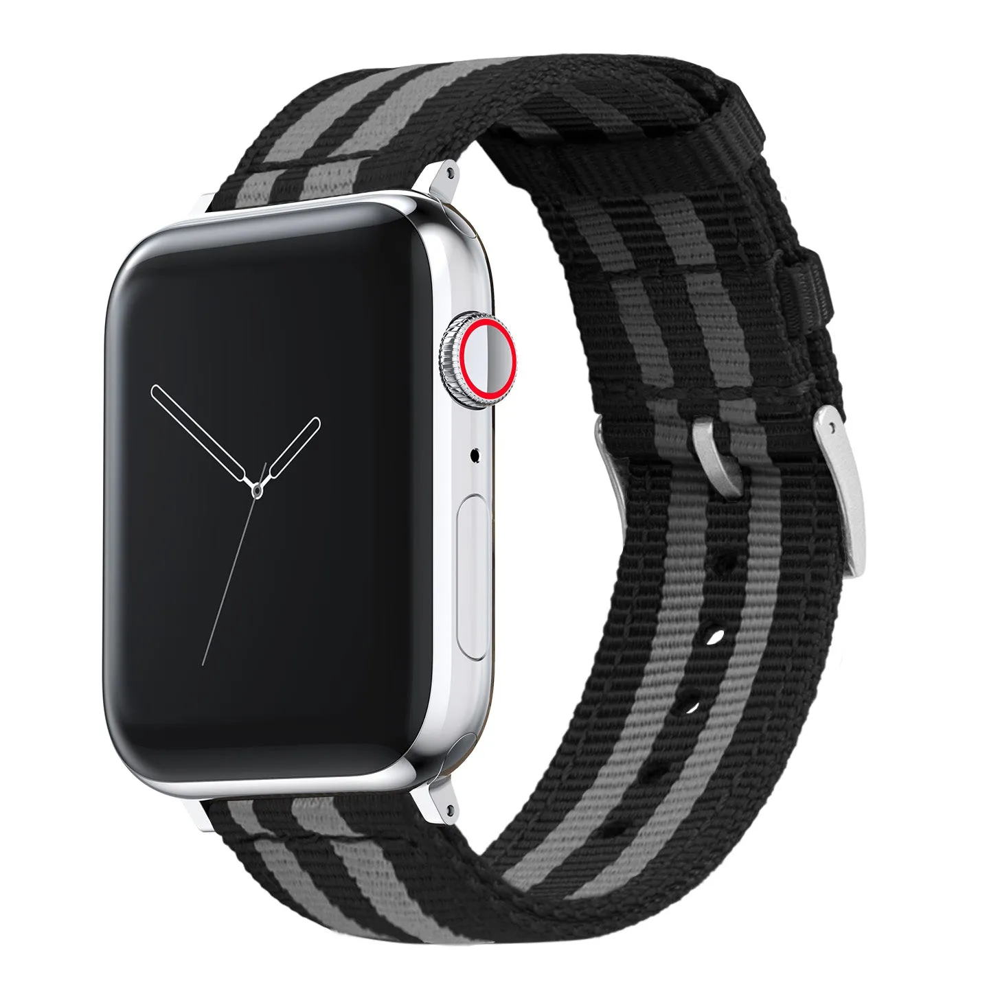 Apple Watch Two Piece NATO® style Smoke Black Bond Watch Band