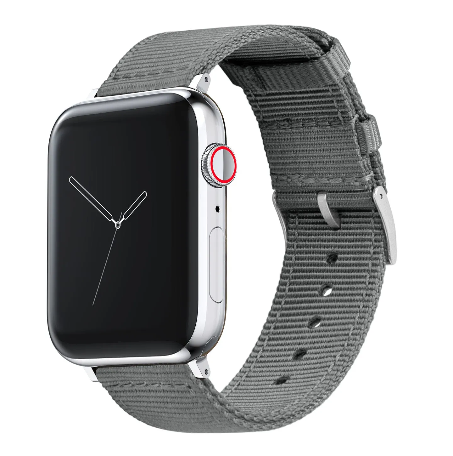 Apple Watch Two Piece NATO® style Smoke Grey Watch Band (SALE)