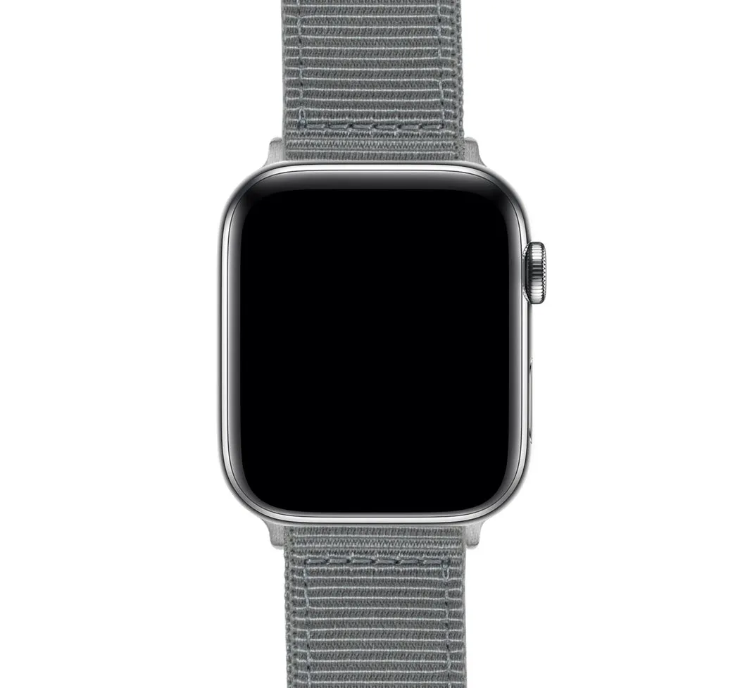 Apple Watch Two Piece NATO® style Smoke Grey Watch Band (SALE)
