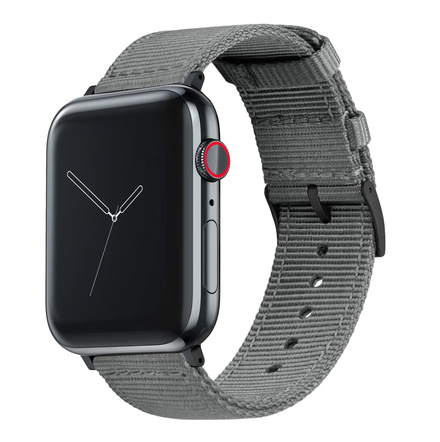 Apple Watch Two Piece NATO® style Smoke Grey Watch Band (SALE)