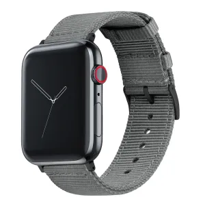 Apple Watch Two Piece NATO® style Smoke Grey Watch Band (SALE)