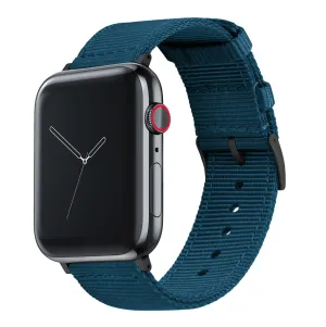 Apple Watch Two Piece NATO® style Steel Blue Watch Band (SALE)