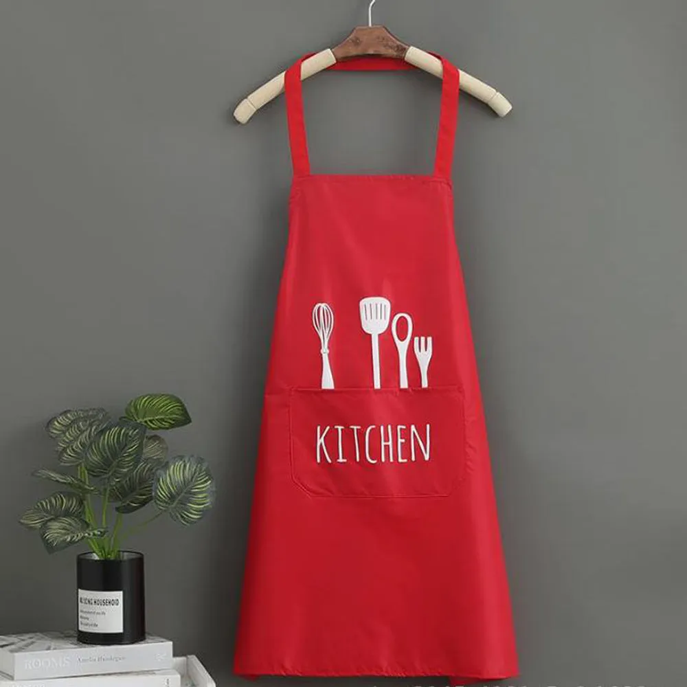 Apron YURILIFE With Pocket Waterproof and Oil Proof for Home Kitchen