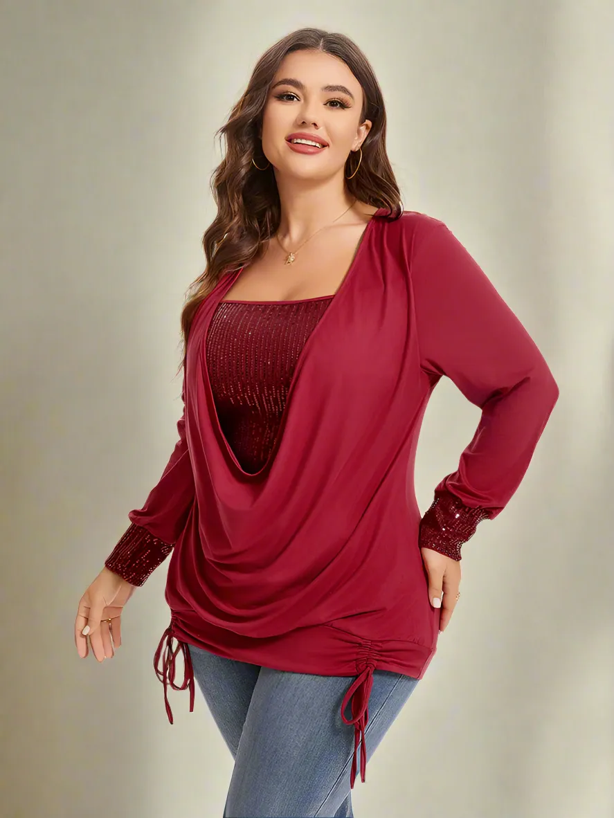 Aria– Women’s Drawstring Side Top