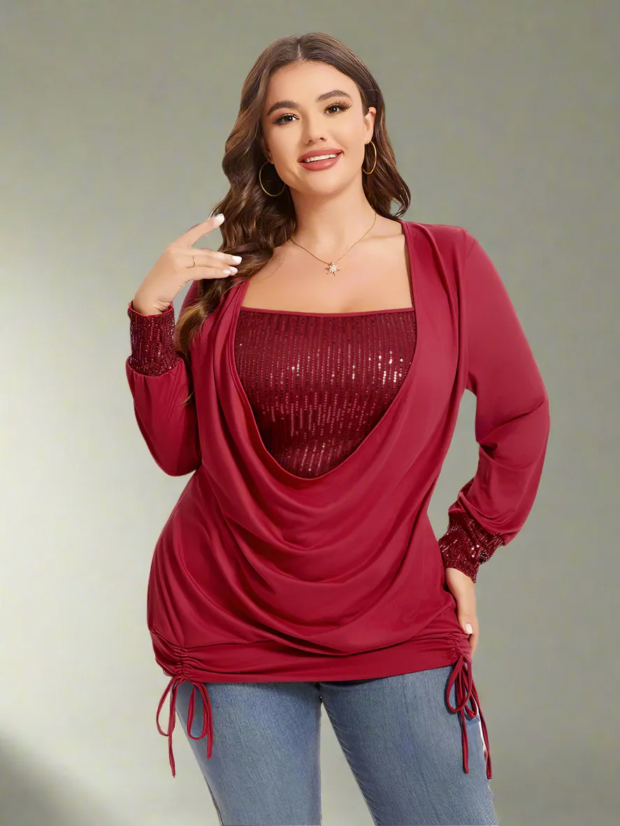 Aria– Women’s Drawstring Side Top