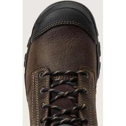 Ariat Men's Treadfast 6" Soft Toe WP Slip Resist Work Boot - Brown - 10040404