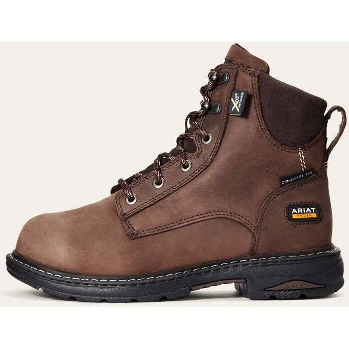 Ariat Women's Casey 6" Comp Toe Metguard Work Boot - Brown - 10033995