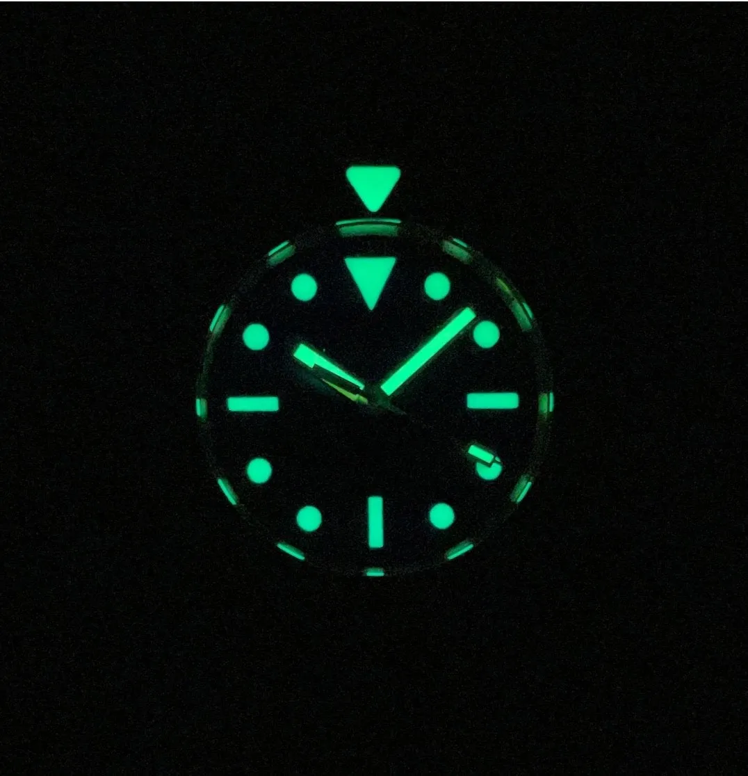 ARMIDA A1 42mm 300m Brass Dive Watch Green no date