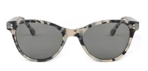 Audrey / Acetate X Wood Series / Polarized Sunglasses / Dalmation