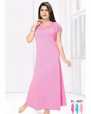 Baby Pink Nighty - FL-0037 - Flourish Nightwear