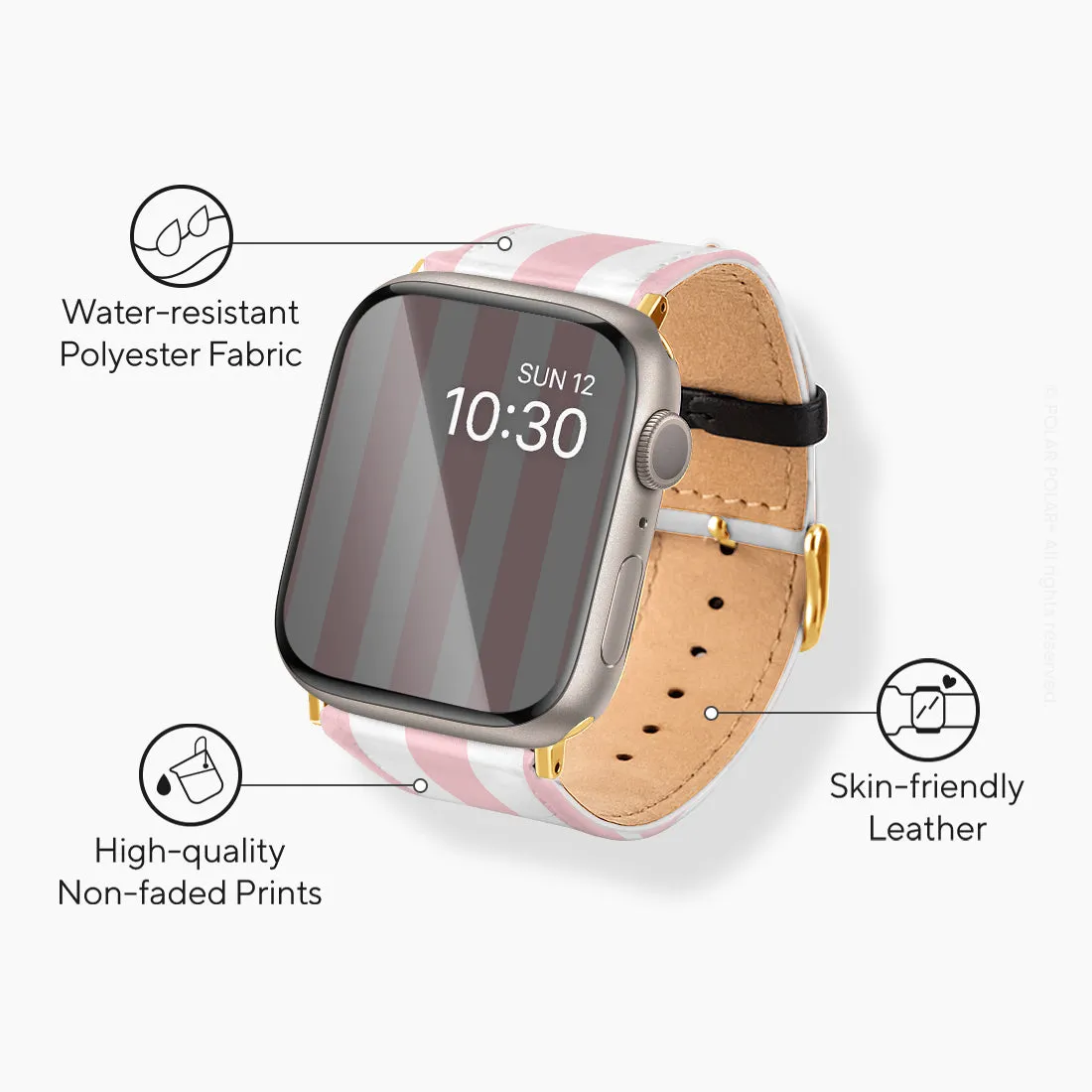 Baby Pink Stripe - Apple Watch Band